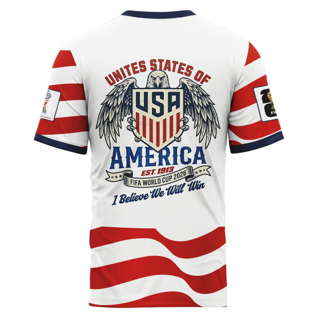 USA AOP T-Shirt World Cup 2026 Patriotic Eagle Art Home Edition