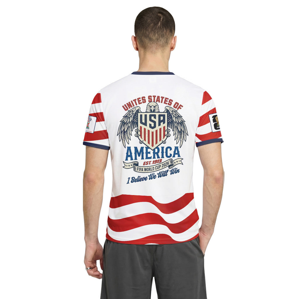 USA AOP T-Shirt World Cup 2026 Patriotic Eagle Art Home Edition