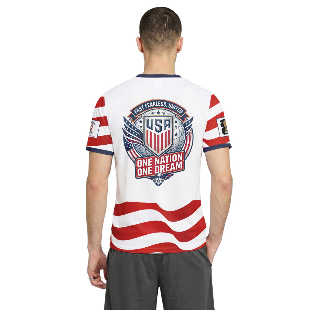 USA AOP T-Shirt World Cup 2026 One Nation One Team Eagle Graphic