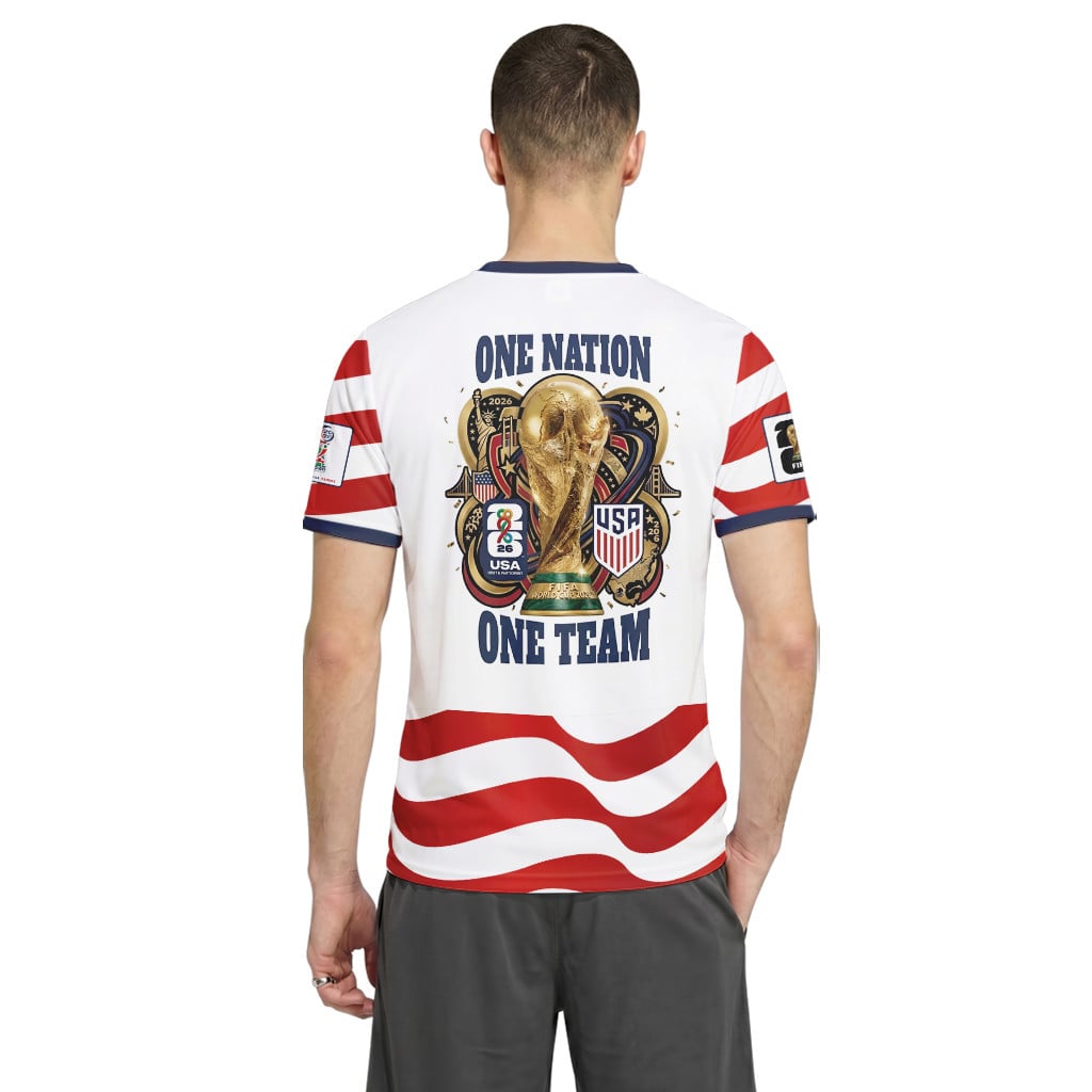 USA AOP T-Shirt World Cup 2026 One Nation One Team USA Home Version