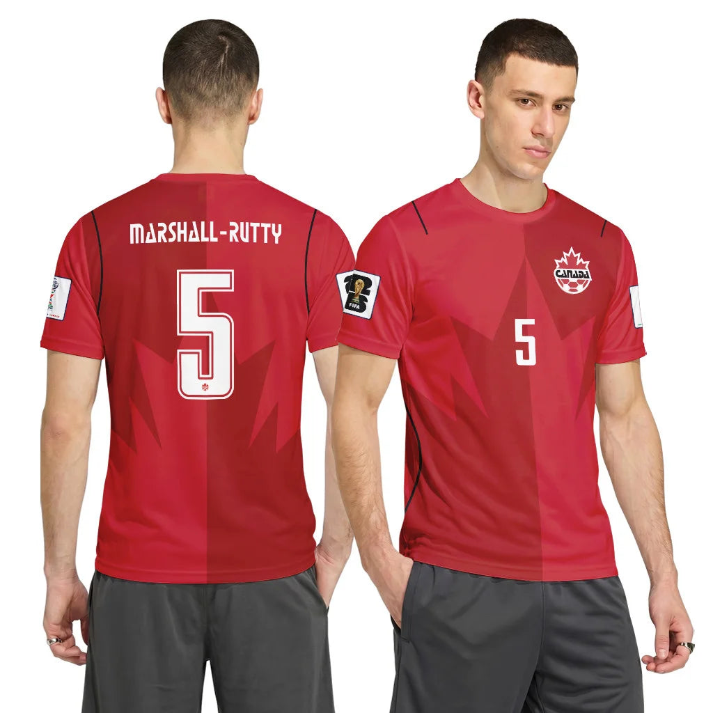 Canada Marshall-Rutty 5 AOP T-Shirt World Cup 2026 Home