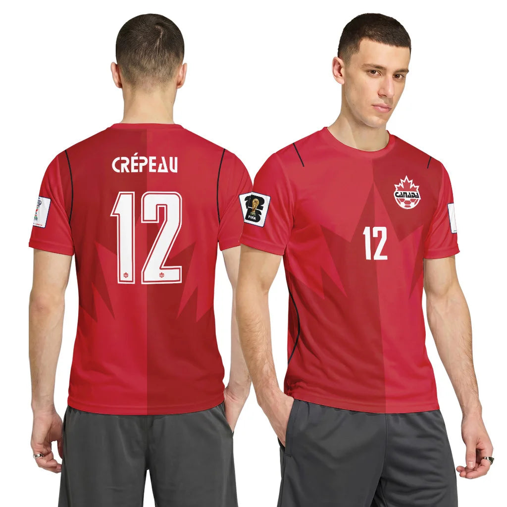 Cr?peau 12 AOP T-Shirt Canada World Cup 2026 Home