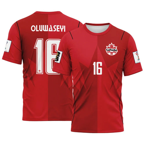 Oluwaseyi 16 AOP T-Shirt Canada World Cup 2026 Home