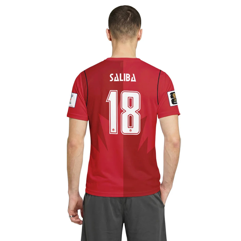 Saliba 18 AOP T-Shirt Canada World Cup 2026 Home