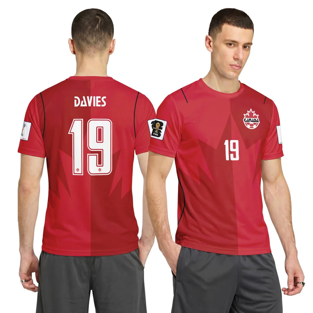 Davies 19 AOP T-Shirt Canada World Cup 2026 Home