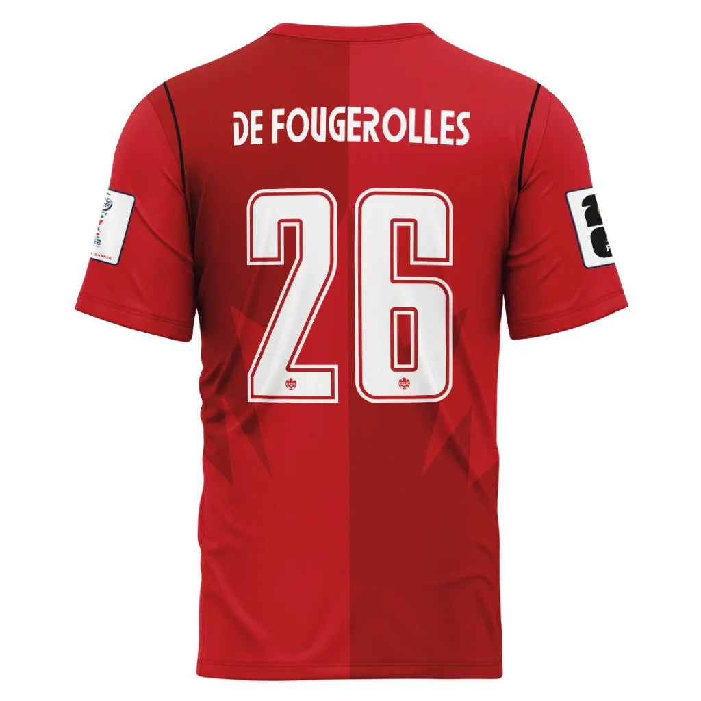 De Fougerolles 26 AOP T-Shirt Canada World Cup 2026 Home