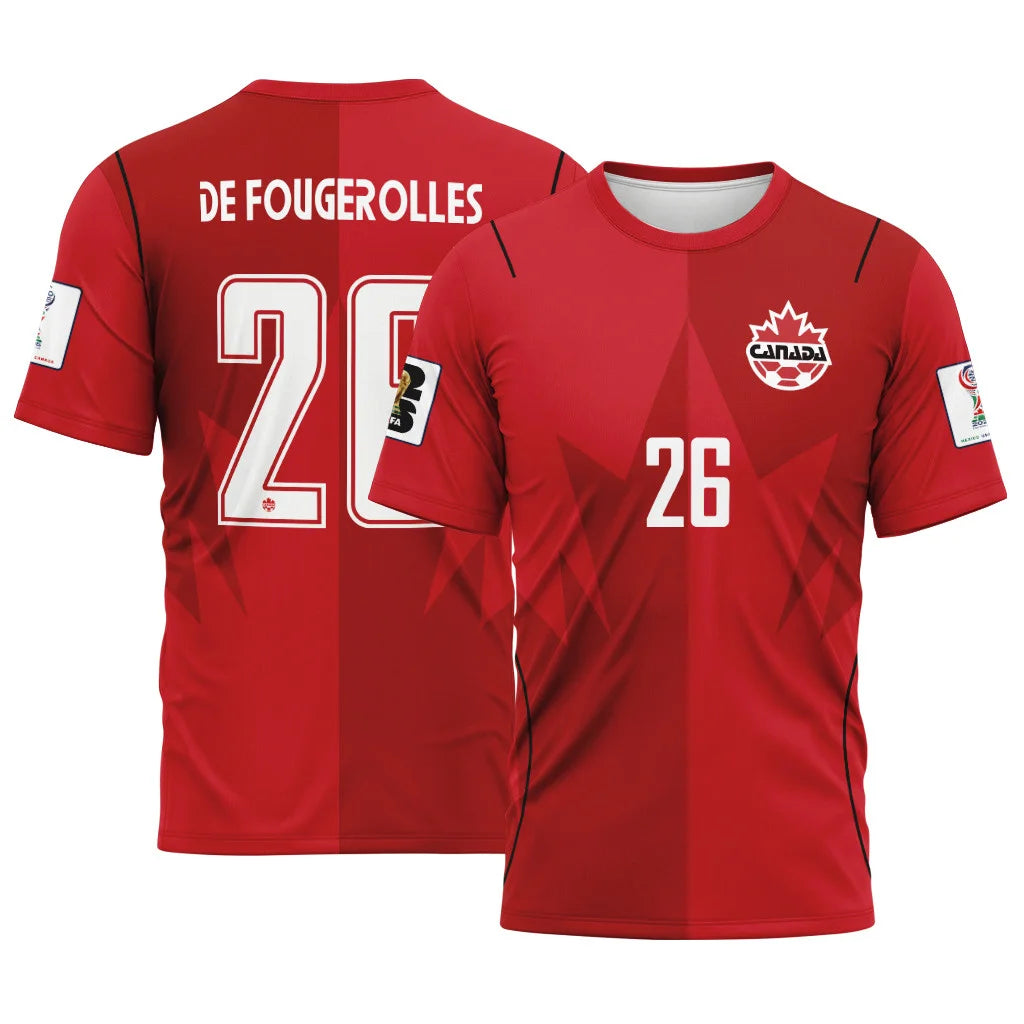 De Fougerolles 26 AOP T-Shirt Canada World Cup 2026 Home