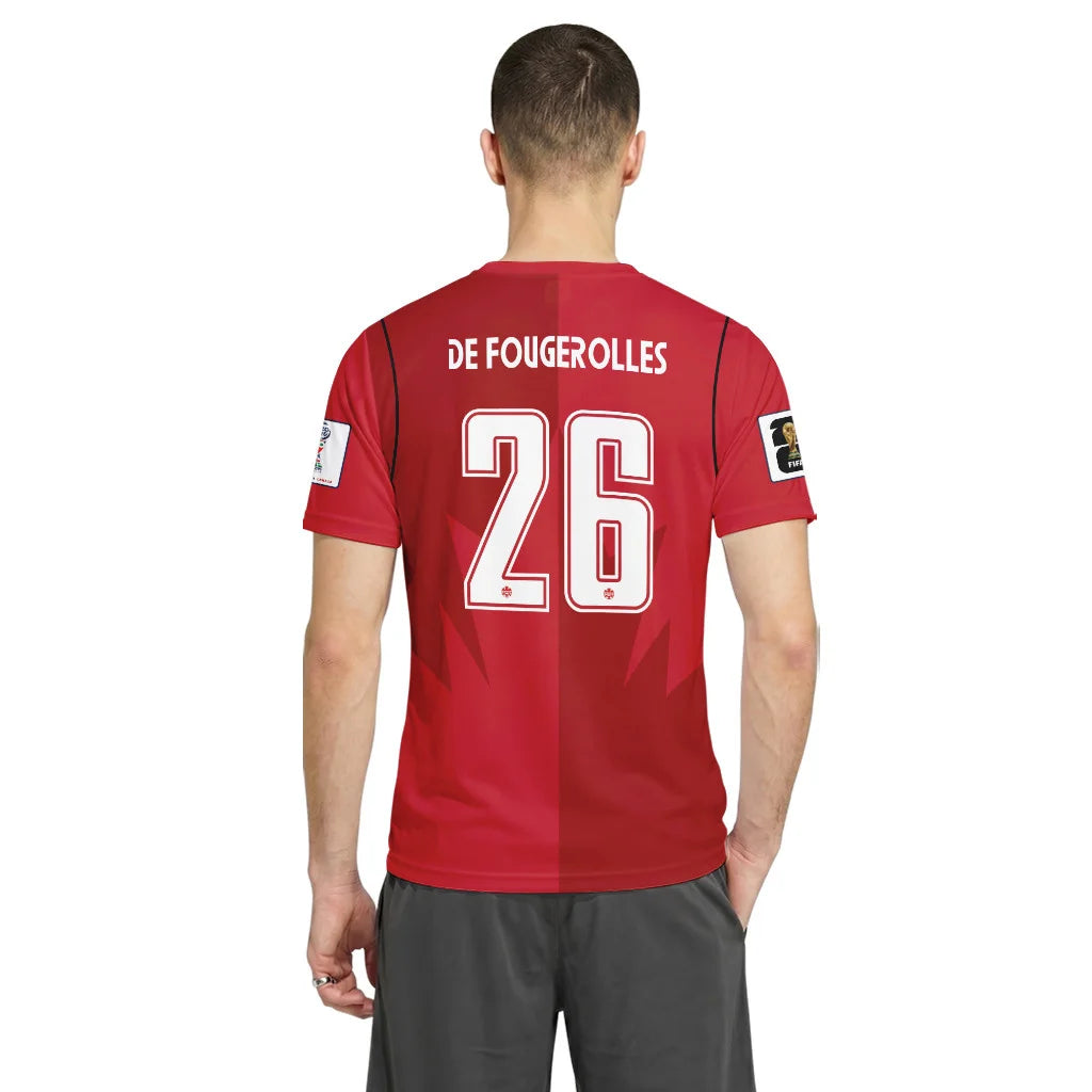 De Fougerolles 26 AOP T-Shirt Canada World Cup 2026 Home