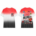 Georgia Bulldogs NCAA Tropical Beach Vibes All Over Print Unisex V Neck T Shirt