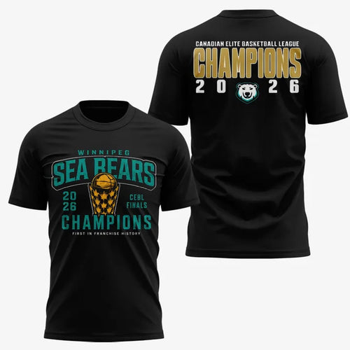 Winnipeg Sea Bears Canadian Elite Basketball League Champions 2026 Limited Edition Hoodie T-Shirt