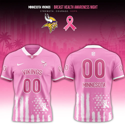 Minnesota Vikings 2026 x Breast Health Awareness Night Limited Edition Football Jersey