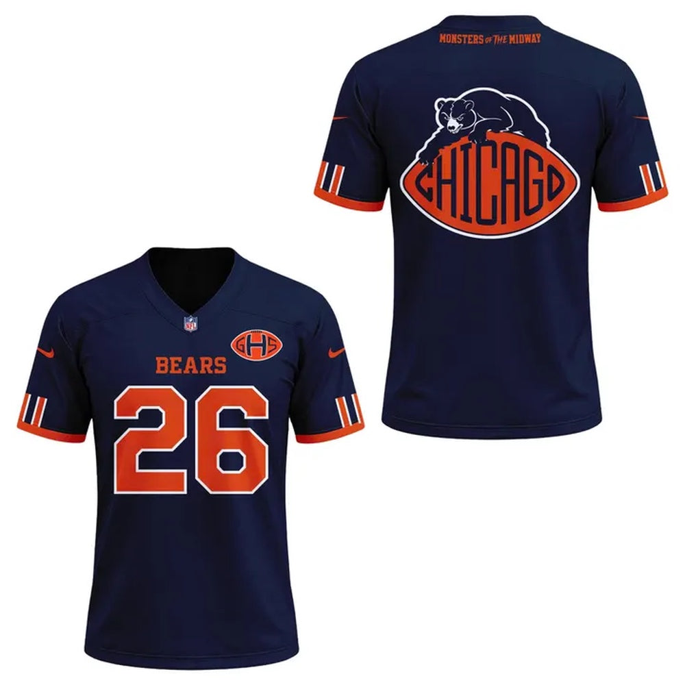 Chicago Bears Inspired by the past Built for the future Exclusives 2026 Football Jersey