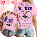 Baltimore Ravens NFL Night Shift Never Misses Game Day Halloween Nurse Unisex 3D Shirt, Football New Design Shirt