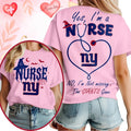 New York Giants NFL Night Shift Never Misses Game Day Halloween Nurse Unisex 3D Shirt, Football New Design Shirt