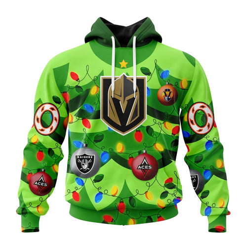 NHL Vegas Golden Knights Specialized Christmass Tree Color And City’s Sport Teams Hoodie, T Shirt