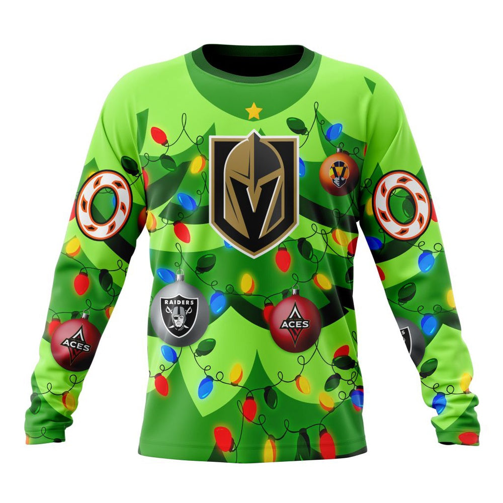 NHL Vegas Golden Knights Specialized Christmass Tree Color And City’s Sport Teams Hoodie, T Shirt