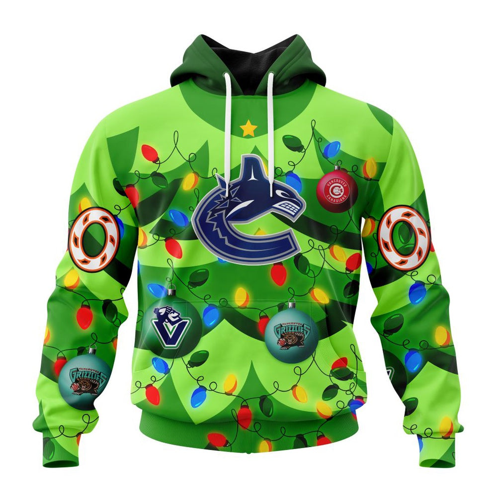 NHL Vancouver Canucks Specialized Christmass Tree Color And City’s Sport Teams Hoodie, T Shirt