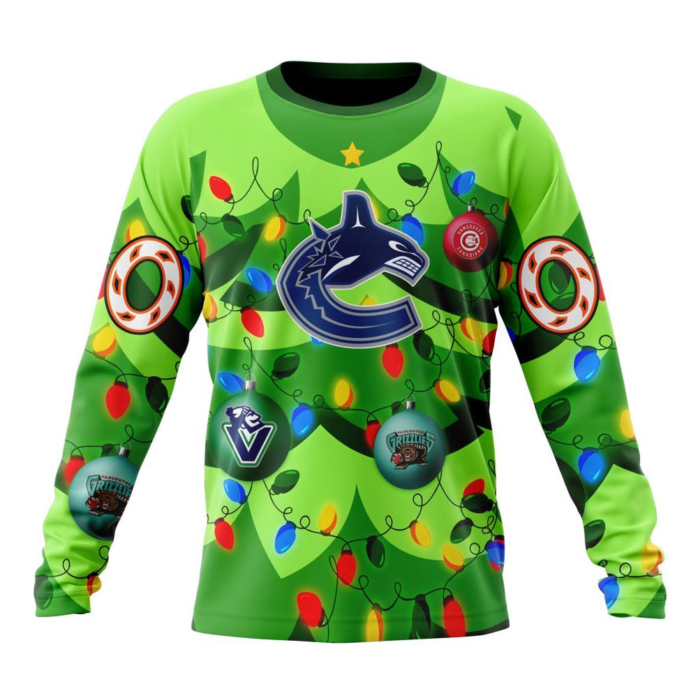 NHL Vancouver Canucks Specialized Christmass Tree Color And City’s Sport Teams Hoodie, T Shirt