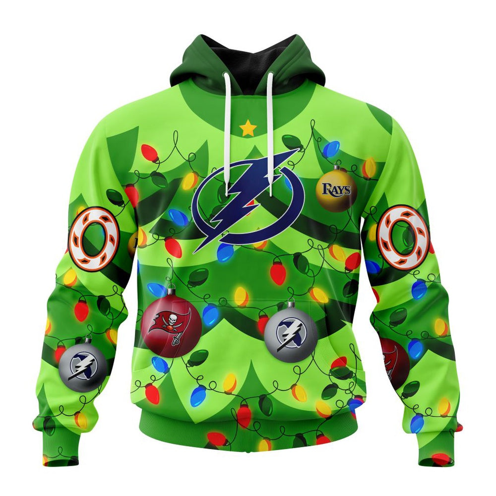 NHL Tampa Bay Lightning Specialized Christmass Tree Color And City’s Sport Teams Hoodie, T Shirt