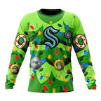 NHL Seattle Kraken Specialized Christmass Tree Color And City’s Sport Teams Hoodie, T Shirt