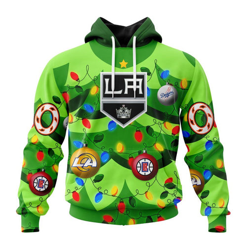 NHL Los Angeles Kings Specialized Christmass Tree Color And City’s Sport Teams Hoodie, T Shirt