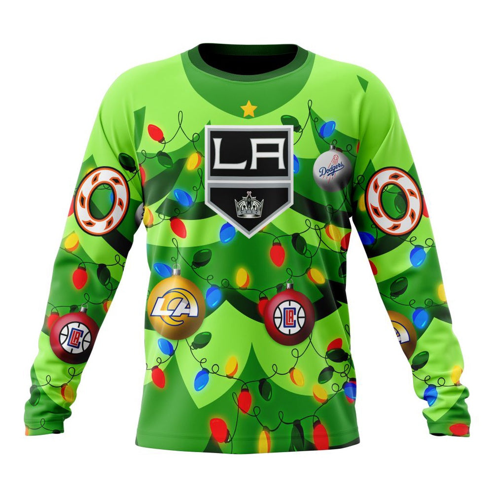 NHL Los Angeles Kings Specialized Christmass Tree Color And City’s Sport Teams Hoodie, T Shirt