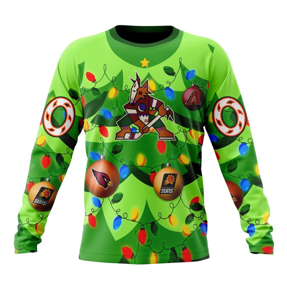 NHL Arizona Coyotes Specialized Christmass Tree Color And City’s Sport Teams Hoodie, T Shirt