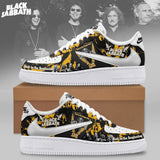 Ozzy Osbourne Black Sabbath Back To The Beginning Yellow Rock Air Force 1 Shoes Sneakers, Music Air Force 1 Shoes
