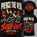 Pierce The Veil x San Diego Padres Petco Park I Can’t Hear You Tour Special New T Shirt