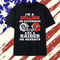 I’m a Bulldog on Saturdays and a Raider on Sundays Georgia Bulldogs Las Vegas Raiders T Shirt