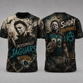 Jacksonville Jaguars NFL Michael Myers Sunday Nightmares Horror Halloween 3D T Shirt, Football New Design Shirt