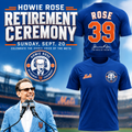 New York Mets Howie Rose 39 Years Celebrate The Iconic Voice Of The Mets Blue 3D Shirt