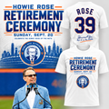 New York Mets Howie Rose 39 Years Celebrate The Iconic Voice Of The Mets White T Shirt