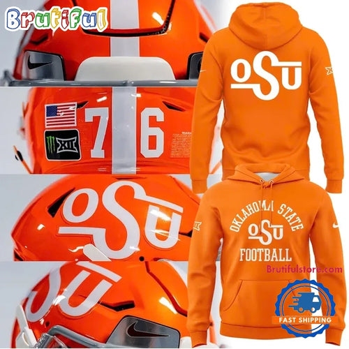 1976 Oklahoma State Cowboys Football Throwback Hoodie T-Shirt