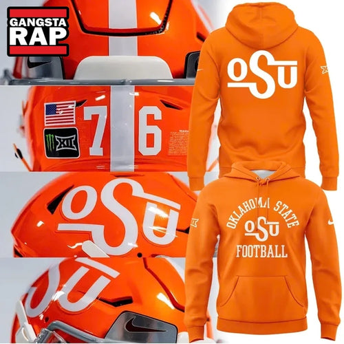 1976 Oklahoma State Cowboys Football Throwback Hoodie T-Shirt
