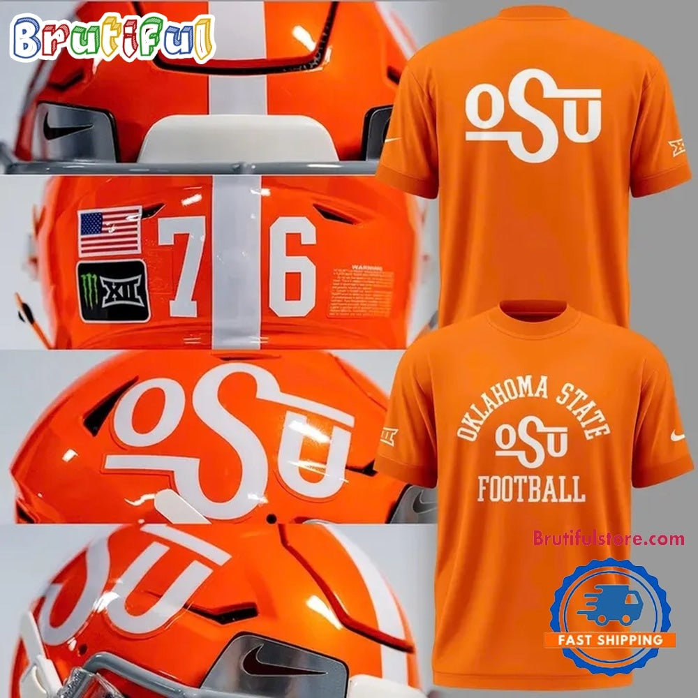 1976 Oklahoma State Cowboys Football Throwback Hoodie T-Shirt
