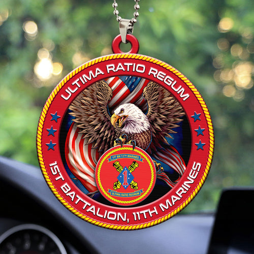 1st Battalion, 11th Marines Custom Shape 2-sided Acrylic Car Ornament – HOATT13241