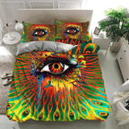 Hippie 4PCS Bedding Set - Color Flow Bedding Set