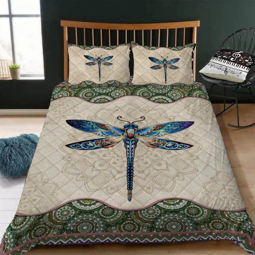 Hippie Quilt Bedding Set - Colorful Energy Quilt Set