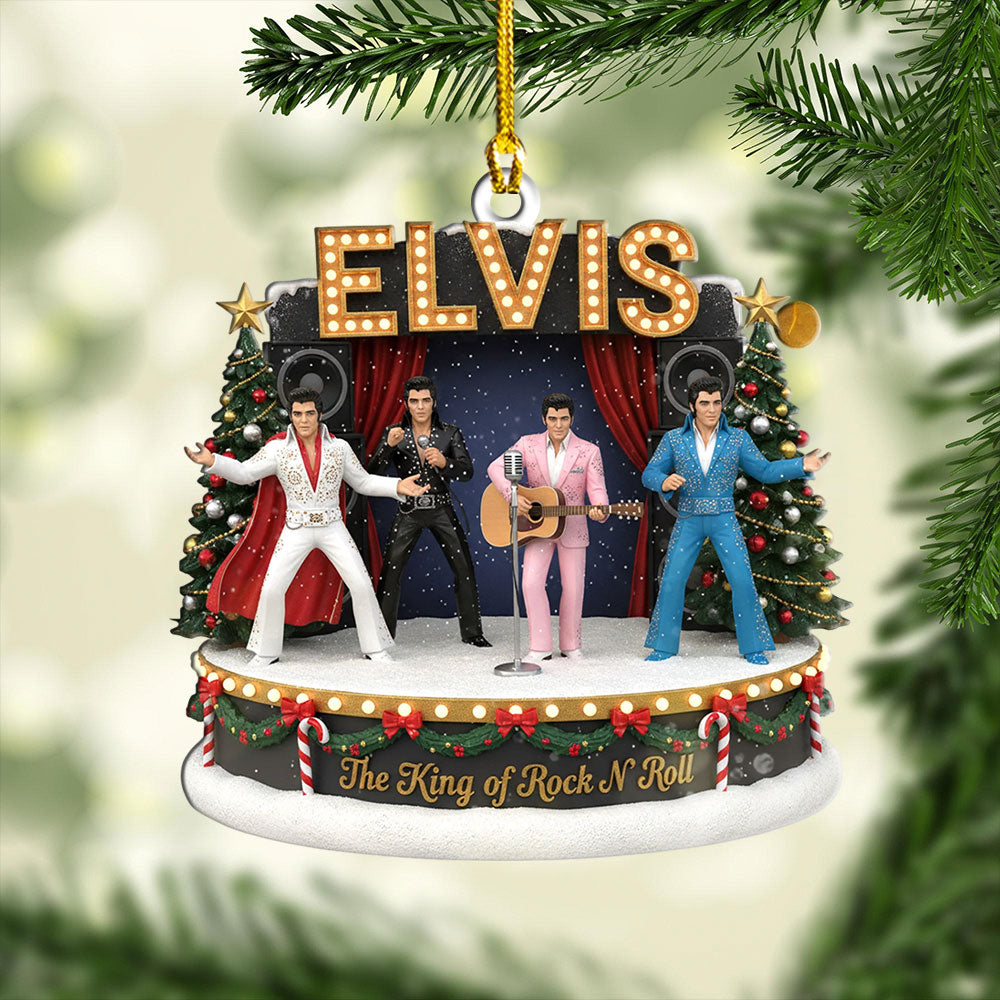 Elvis Presley Custom Shape 1-sided Acrylic Ornament – MAITM13519