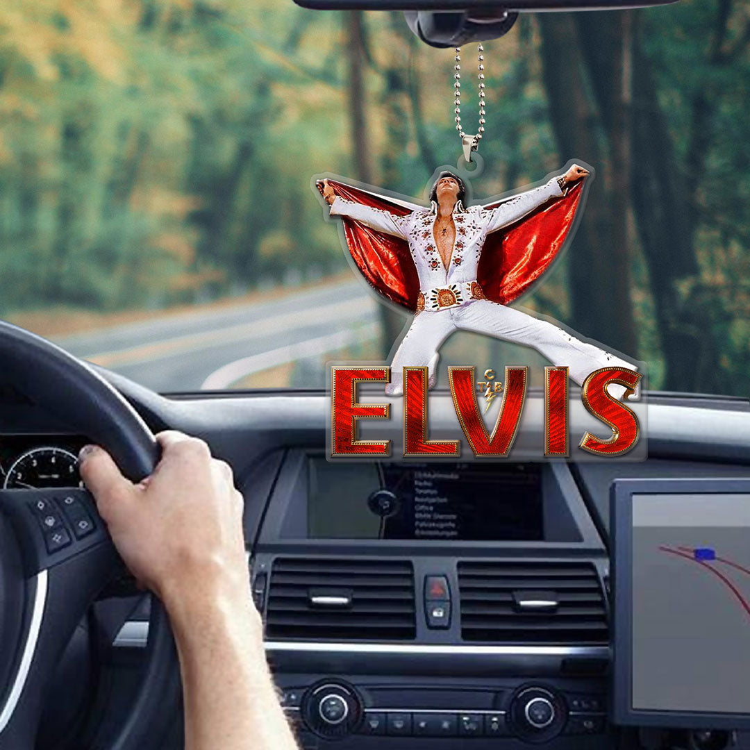 Elvis Presley Custom Shape Clear 1-sided Car Ornament – MAITM 9000