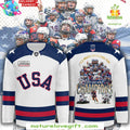 USA Women’s Hockey Jersey 2026 White Box Style