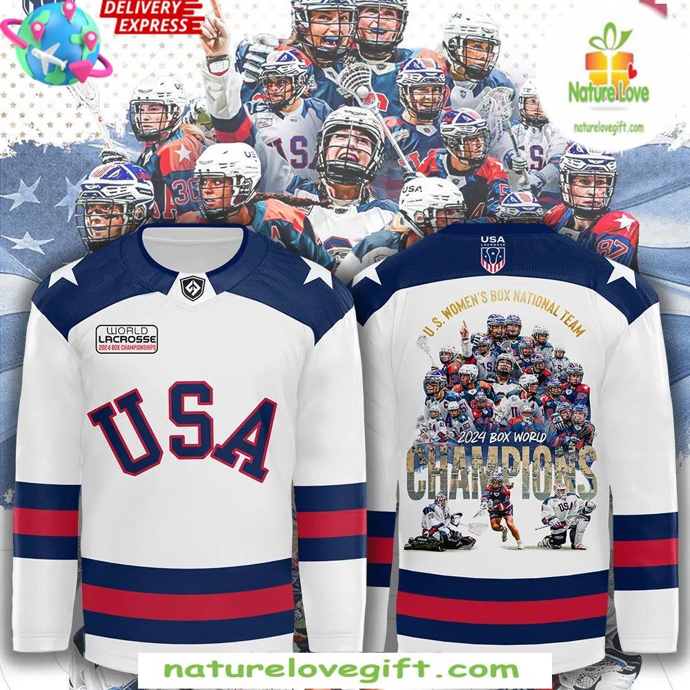 USA Women’s Hockey Jersey 2026 White Box Style