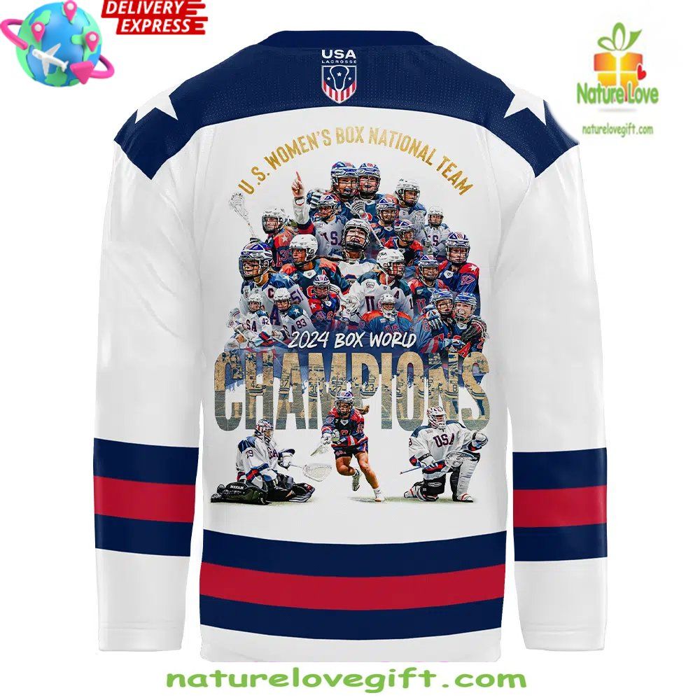USA Women’s Hockey Jersey 2026 White Box Style