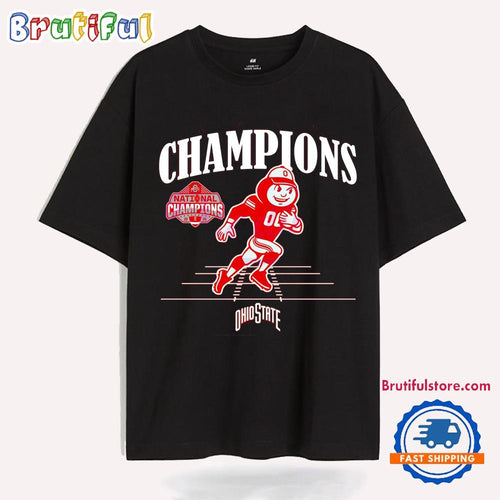 2024 National Champions Mascot Ohio State Buckeyes T Shirt