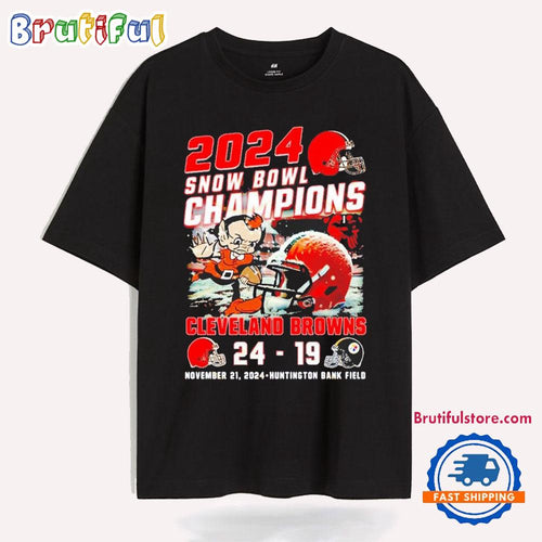 2024 Snow Bowl Champions Cleveland Browns T Shirt
