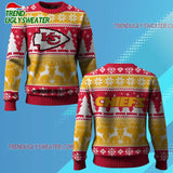 Nfl 2025 Chiefs Reindeer Football Christmas Ugly Sweater