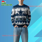 Nfl 2025 Christmas Cowboys Festive Reindeer Tree Ugly Sweater