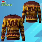 Nfl 2025 Christmas Redskins Festive Reindeer Tree Ugly Sweater