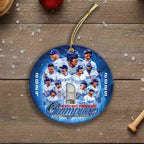 2025 Dodgers Back to Back World Series Champions Ornament